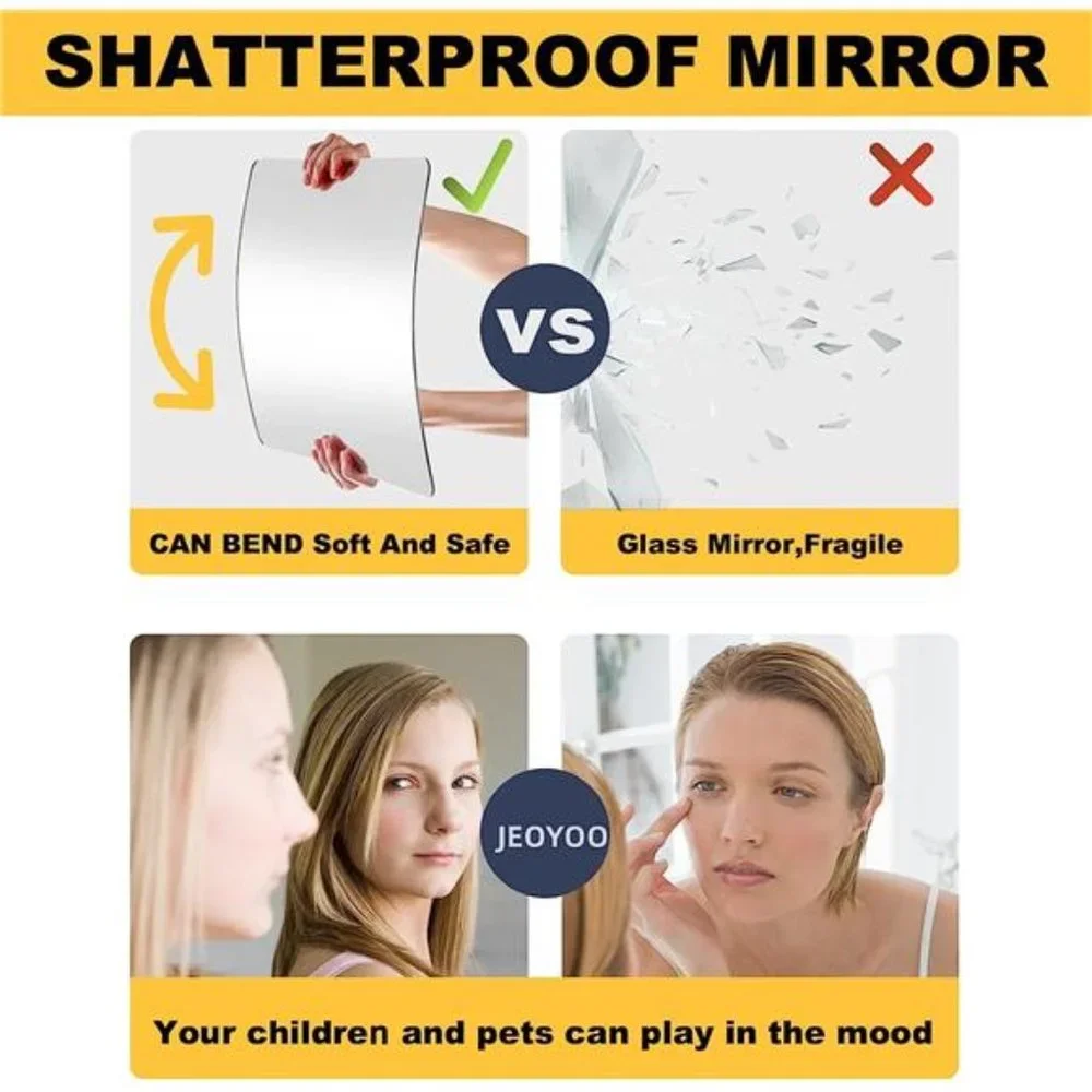 Full Length Mirror Unbreakable Gym Mirrors for Home Gym, 12
